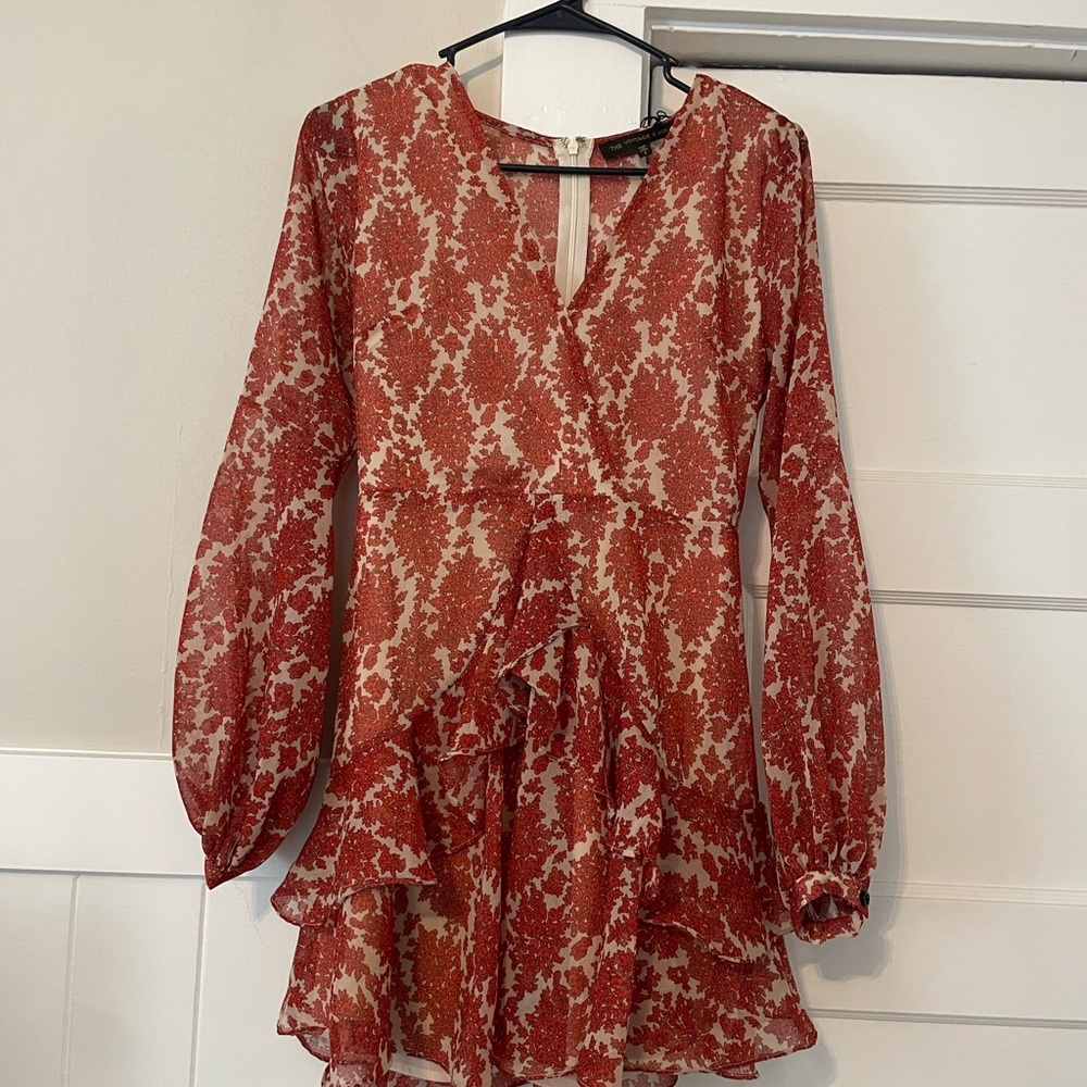 Red Patterned Dress